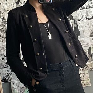 SMALL | Black Military Style Jacket
